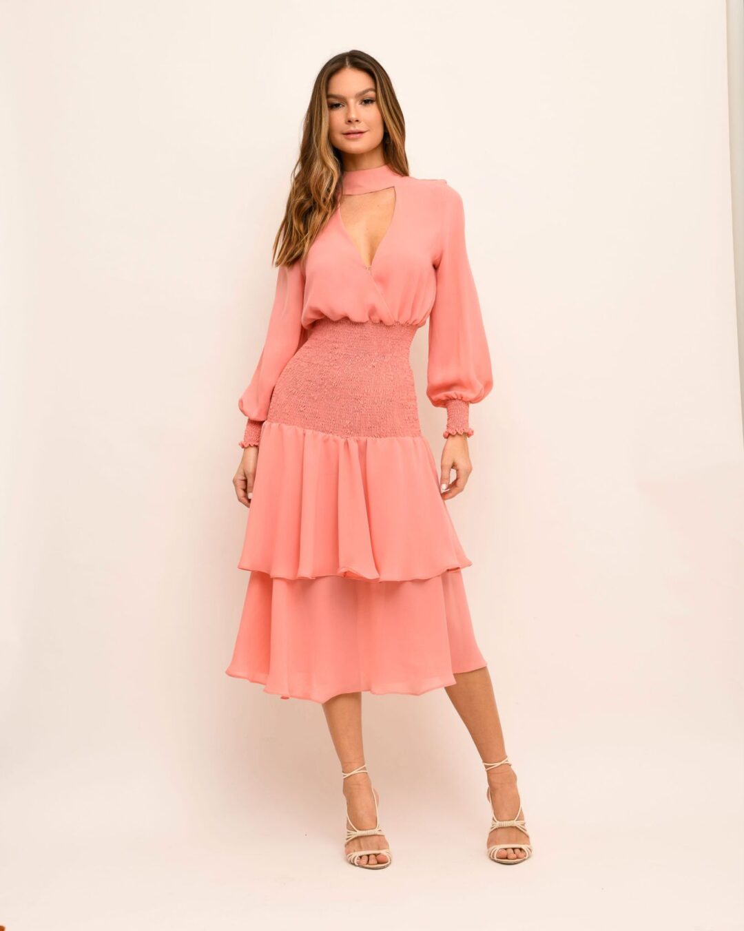 Vestido midi Flor de Lis