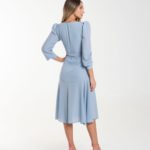 vestido envelope celeste