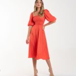 vestido Maju coral