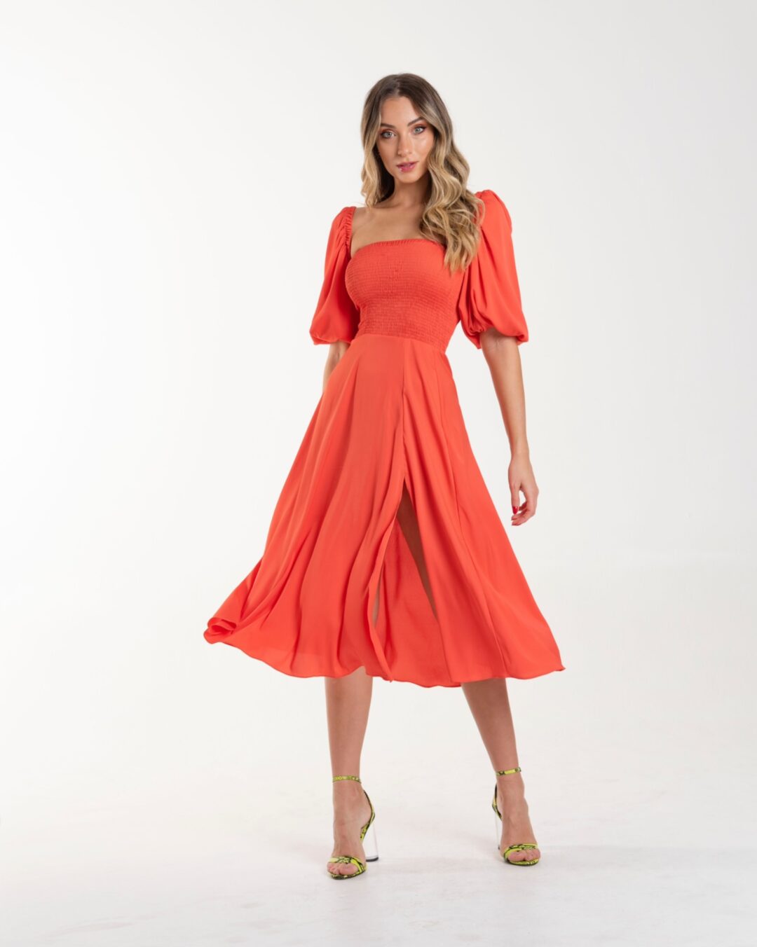 vestido Maju coral