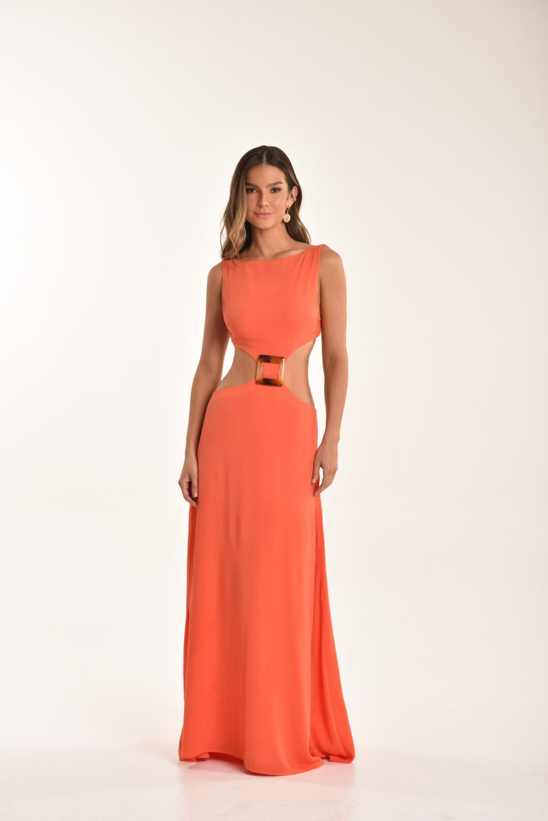 Vestido longo calamansi