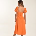 vestido laranja Joy