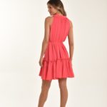 vestido botões Isadora pink