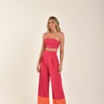 Conjunto alfaiataria pink Linda