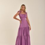 vestido longo lavanda Paula