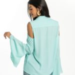 Camisa Maitê turquesa