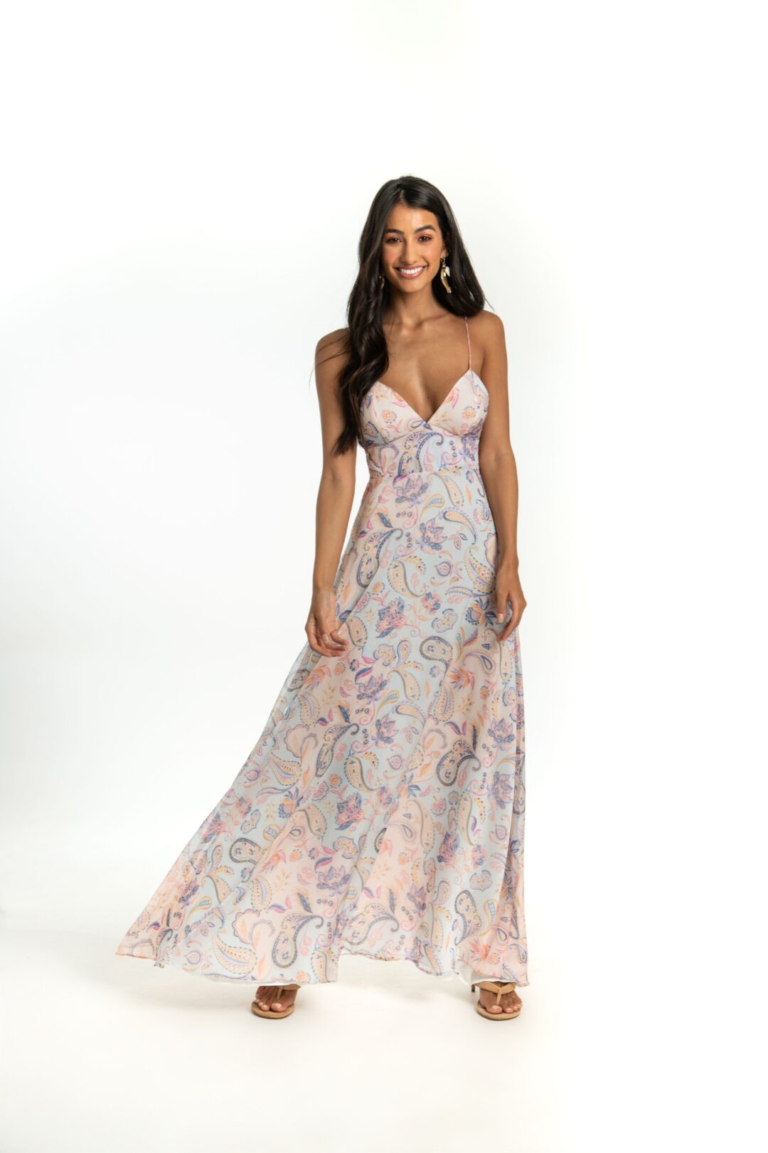 Vestido longo cashmere Bahia