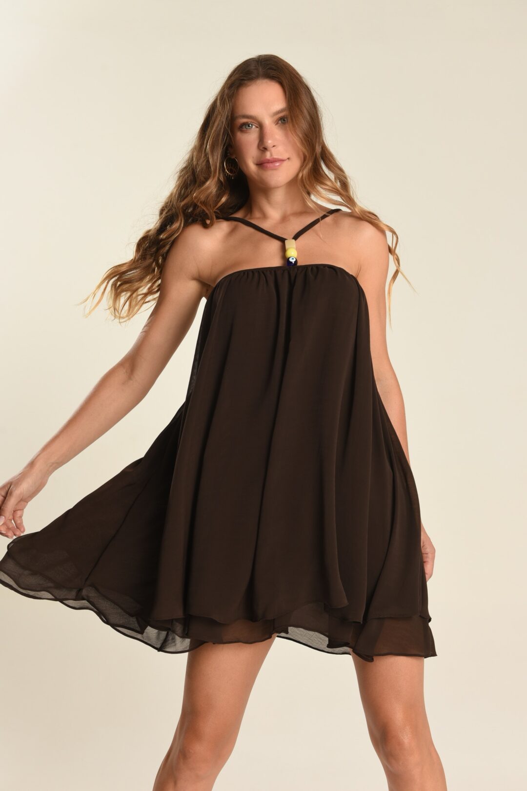 Vestido crepe Victoria