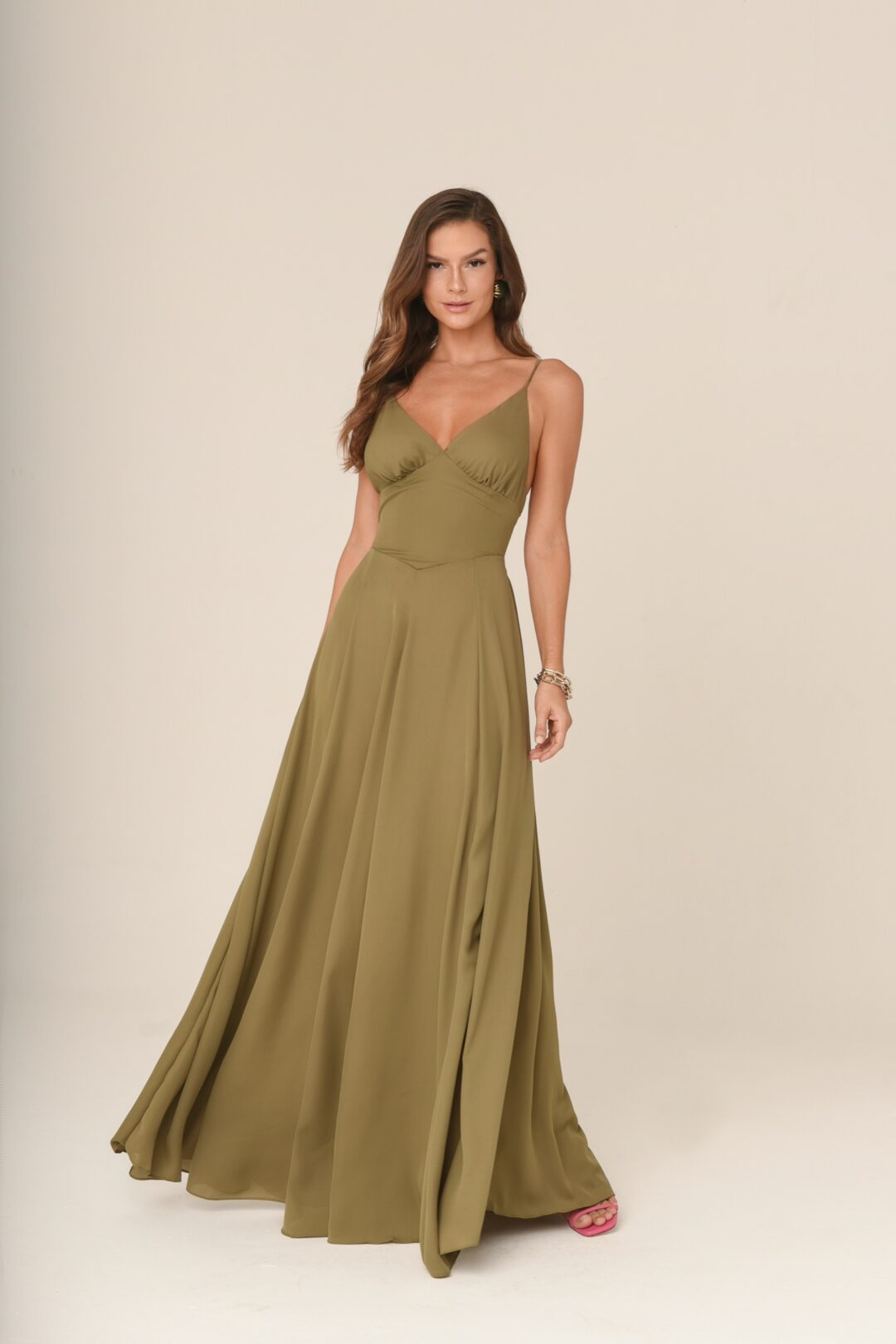 vestido longo Olivia