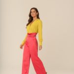 calça coral artsy