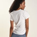 T-shirt bordada Dog MOM