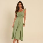 vestido midi flora