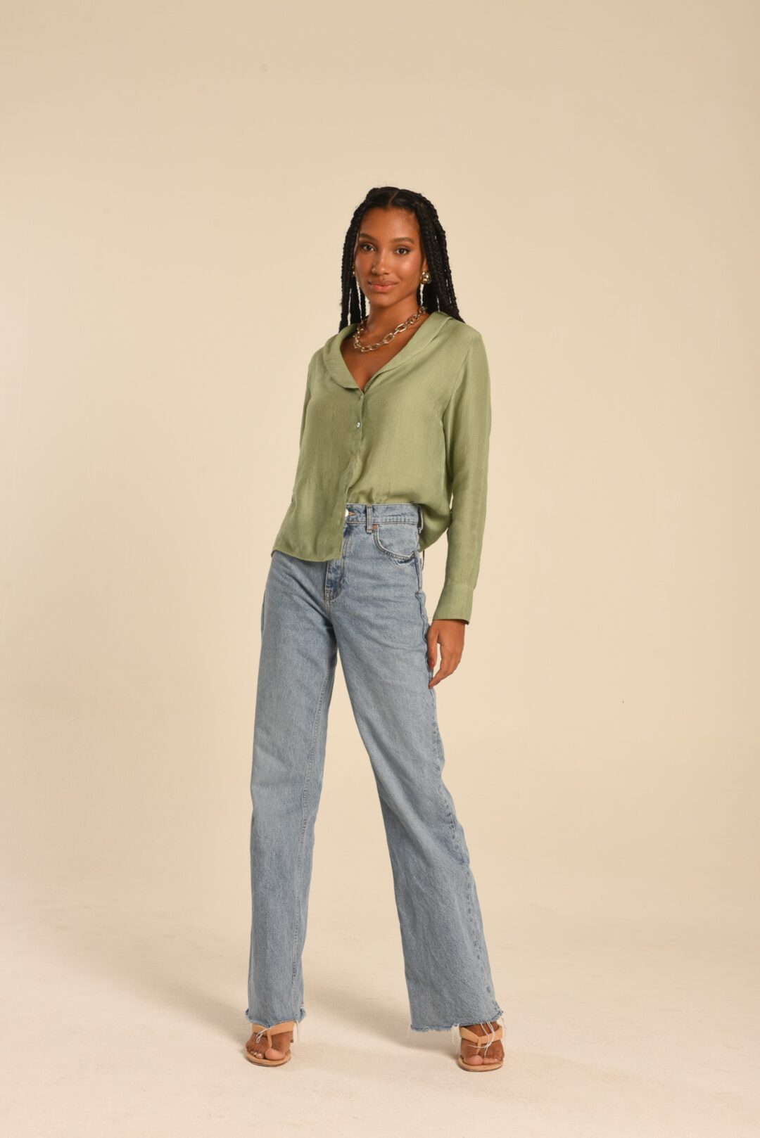 camisa verde cactus
