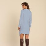 Chemise amarrações celeste