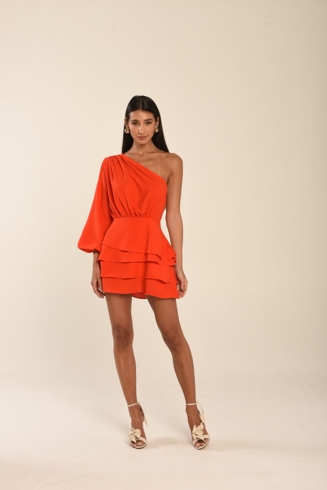 vestido babados amanhecer