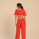 macacão vermelho beleza pura