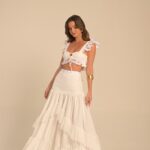 conjunto top e saia longa Milagres