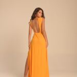 vestido argola laranja mexerica