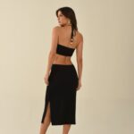 vestido malha recortes Alanis