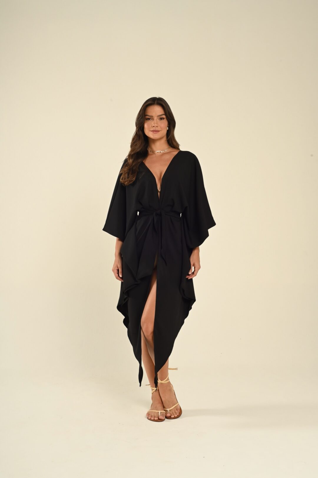 Cover up tropicália preto