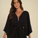 Cover up tropicália preto