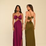 vestido longo fucsia Scarllet