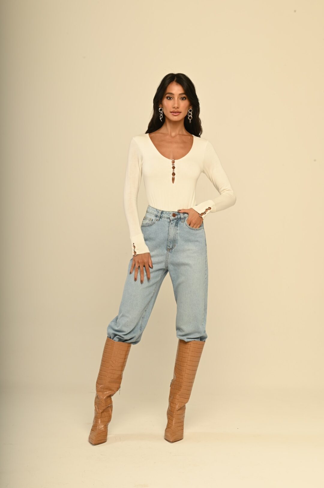 calça jeans lavagem ginga