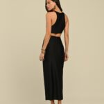 conjunto saia midi e top argola Afrodite