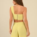 conjunto short e blusa verde fresh