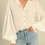 camisa branca botões Katrina