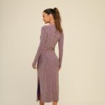 vestido lurex ametista