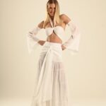 conjunto top e saia longa algodão Pietra