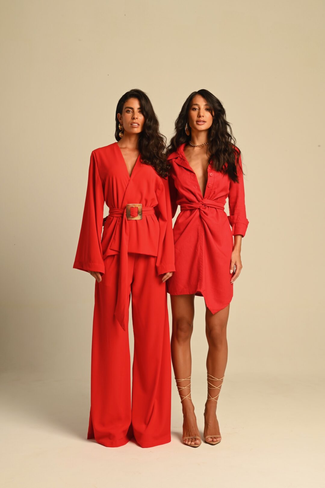conjunto kimono vermelho Betina