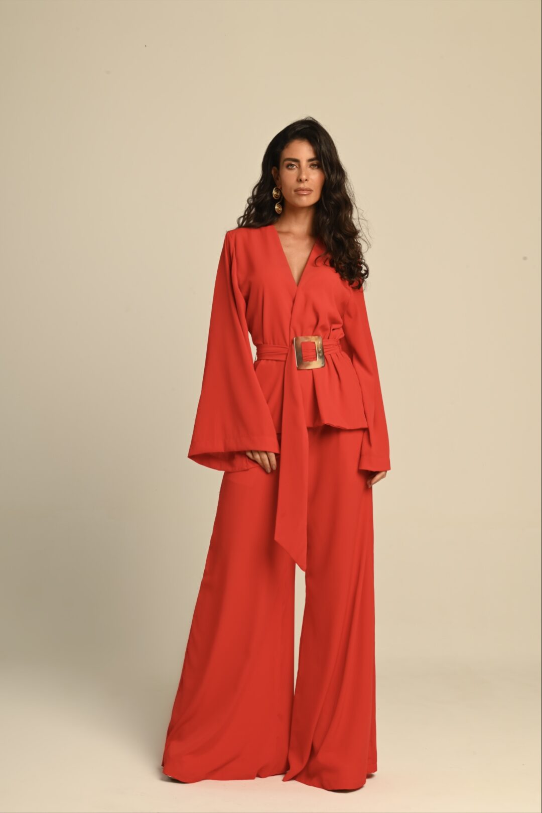 conjunto kimono vermelho Betina