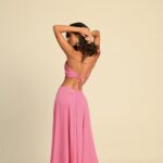 vestido recortes entardecer