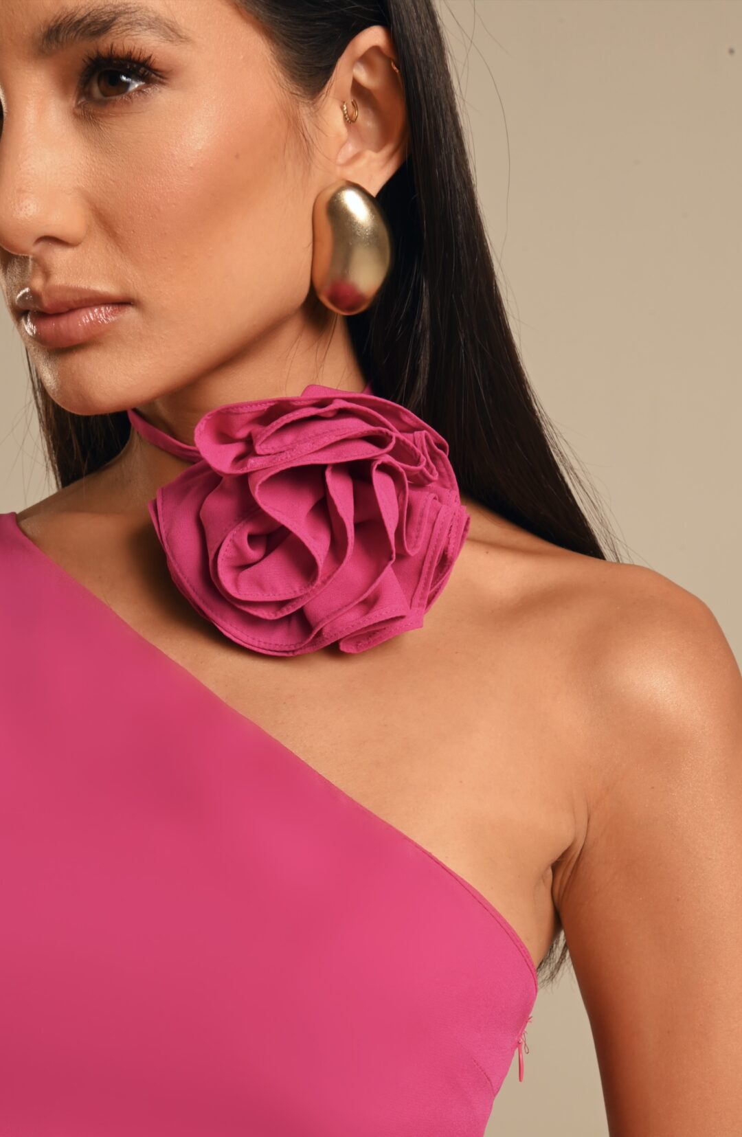 vestido longo recortes Fleur