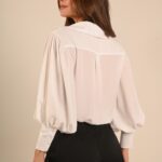 Camisa meia manga pérolas