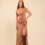 vestido longo Jersey Eleonora