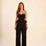 Conjunto Tarsila linho preto