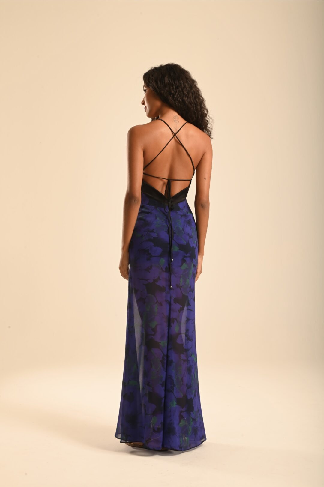 vestido longo estampado Utopia