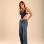 calça jeans wide leg Utopia
