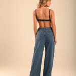 calça jeans wide leg Utopia