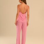 conjunto rosa bubblegum linho