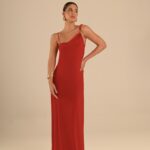vestido longo vermelho aviamento sonho meu