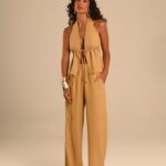 conjunto linho caramelo calça e bata baby