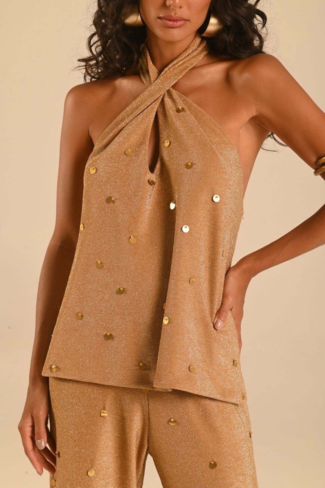 conjunto lurex bordado exclusivo Balancê