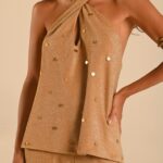 conjunto lurex bordado exclusivo Balancê