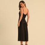 vestido slip dress preto Agnes