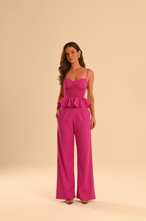 Conjunto linho Tarsila Pink