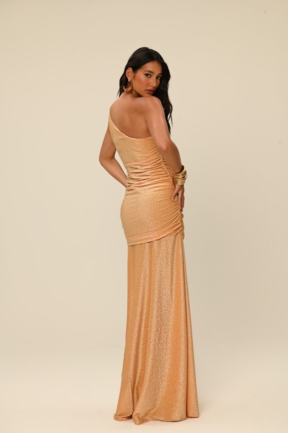 vestido longo lurex Aya